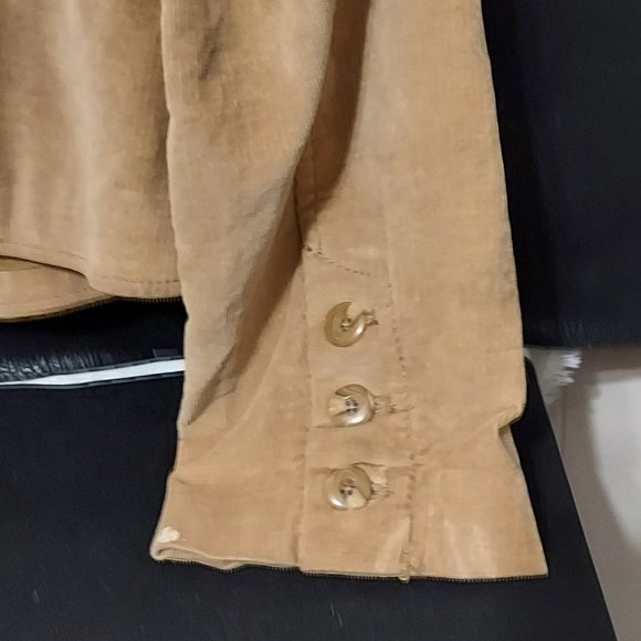 Vintage Rafaella Womans Corduroy Tan Jacket ot Top 16 Fitted Design - Picture 3 of 4